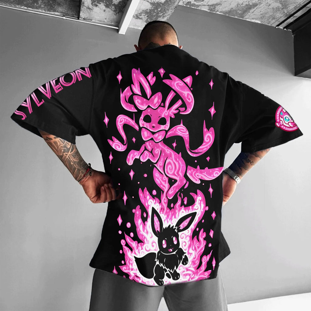 PKM-Unisex Anime Inspired Vintage T-Shirt