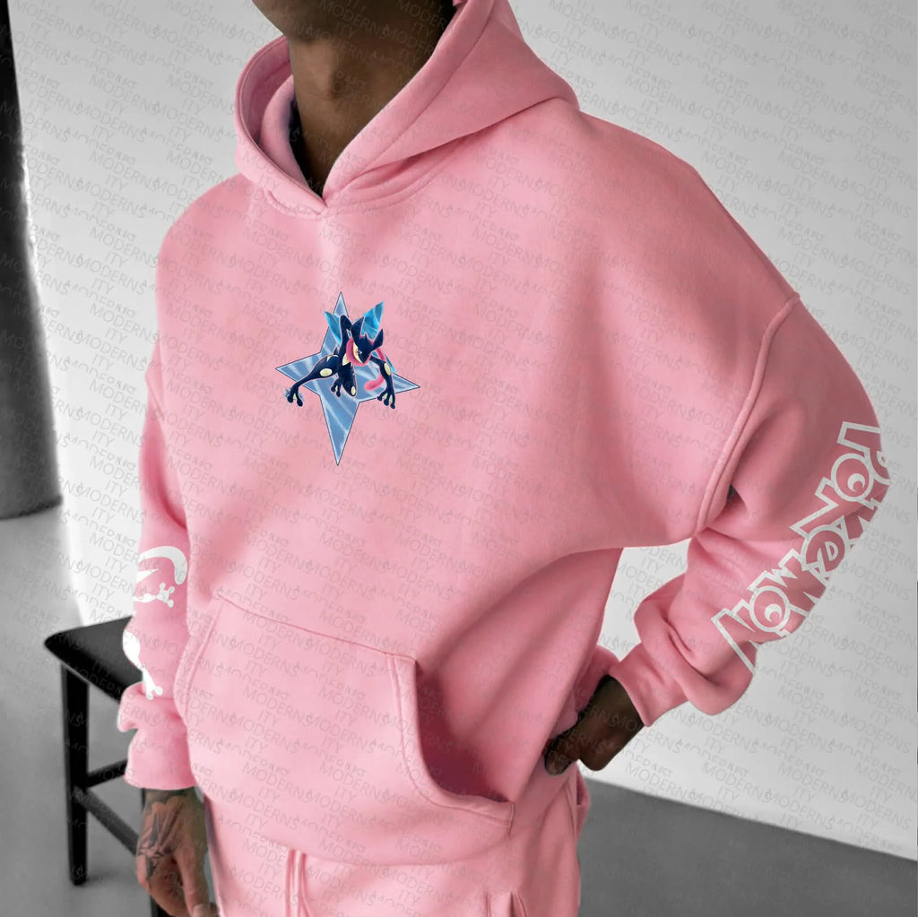 PKM-Unisex Anime Graphic Streetwear Vintage Hoodie