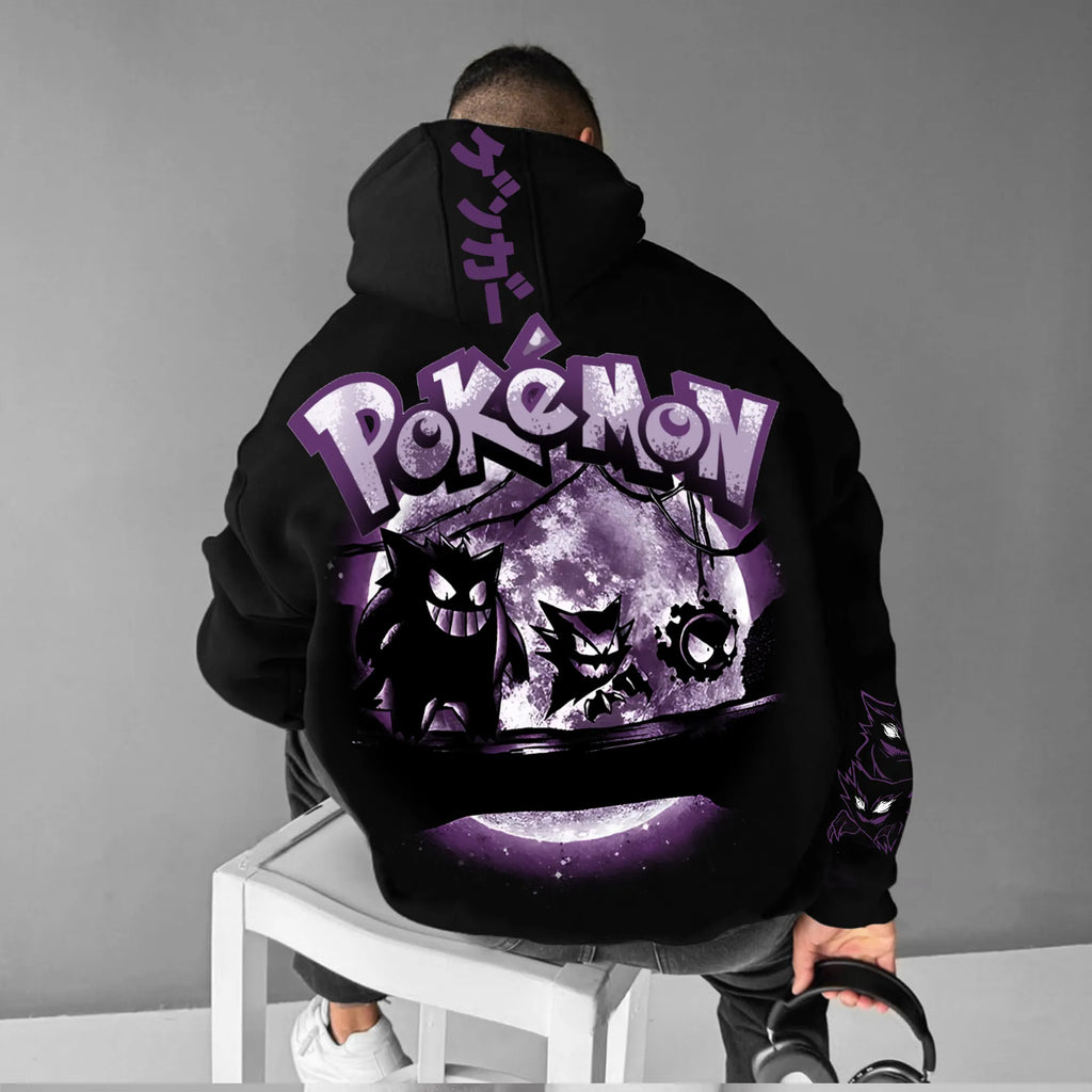 PKM-Unisex Anime Graphic Streetwear Vintage Hoodie