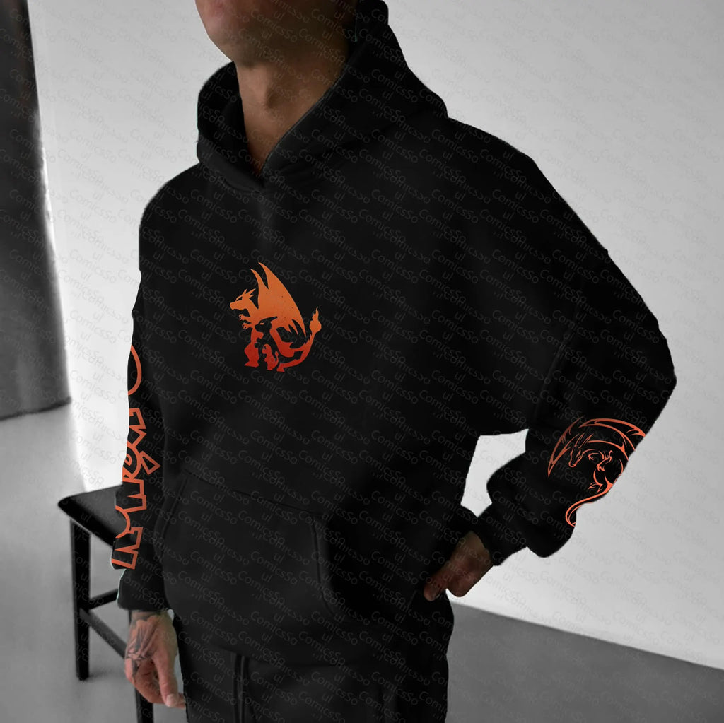 PKM-Unisex Anime Graphic Streetwear Vintage Hoodie
