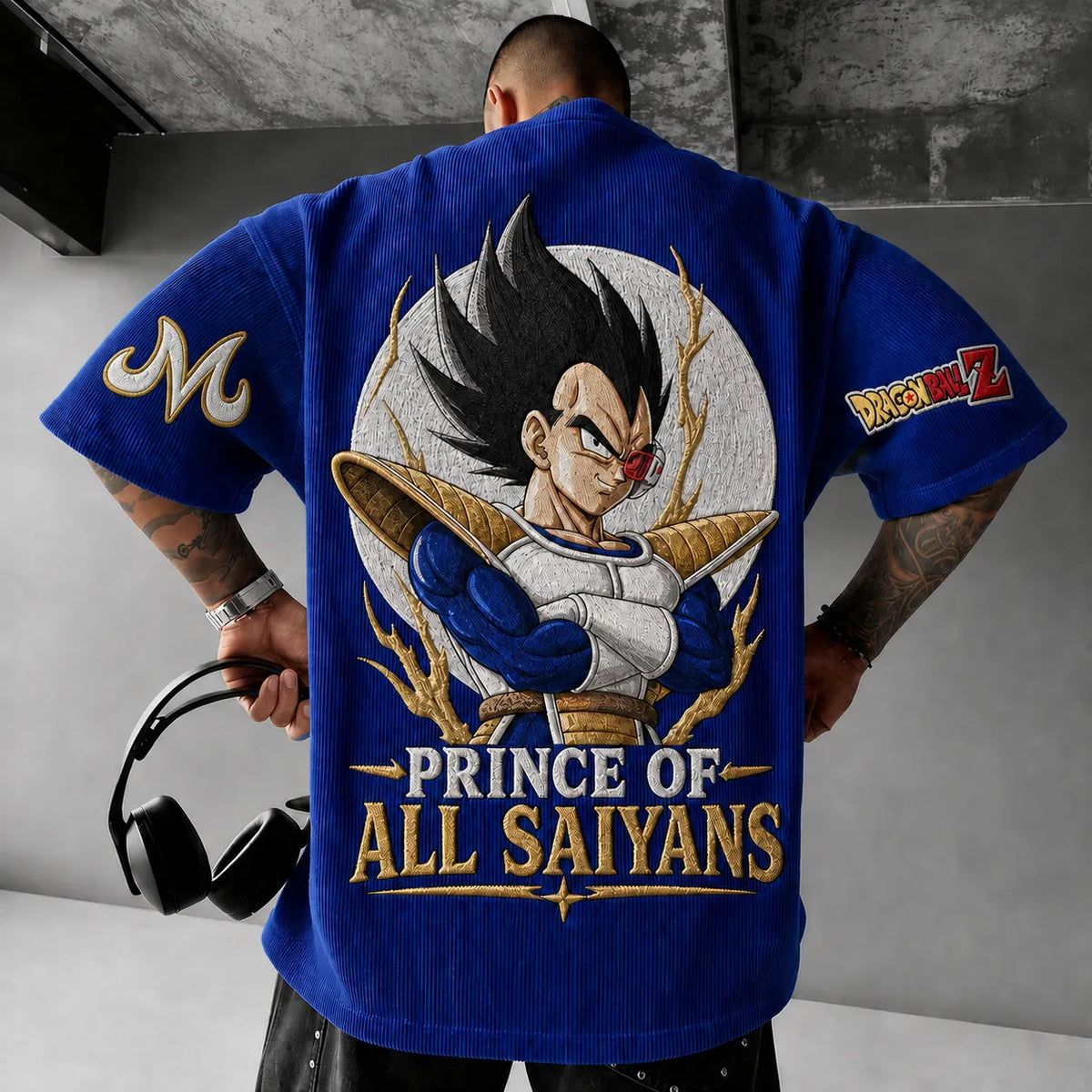 Dragon Ball Unisex Short-Sleeve Corduroy T-Shirt With Anime Print