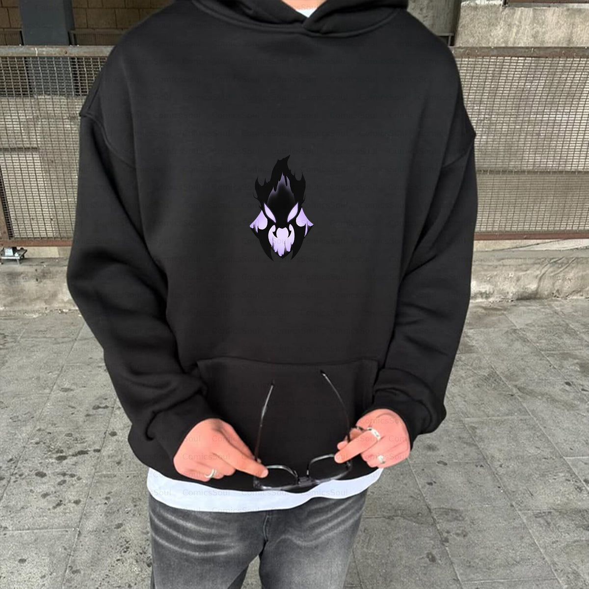SL-Unisex Anime Inspired Vintage Plush Hoodie