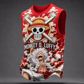 One Piece Pirate Crew Graphic Crew-Neck Tank Top