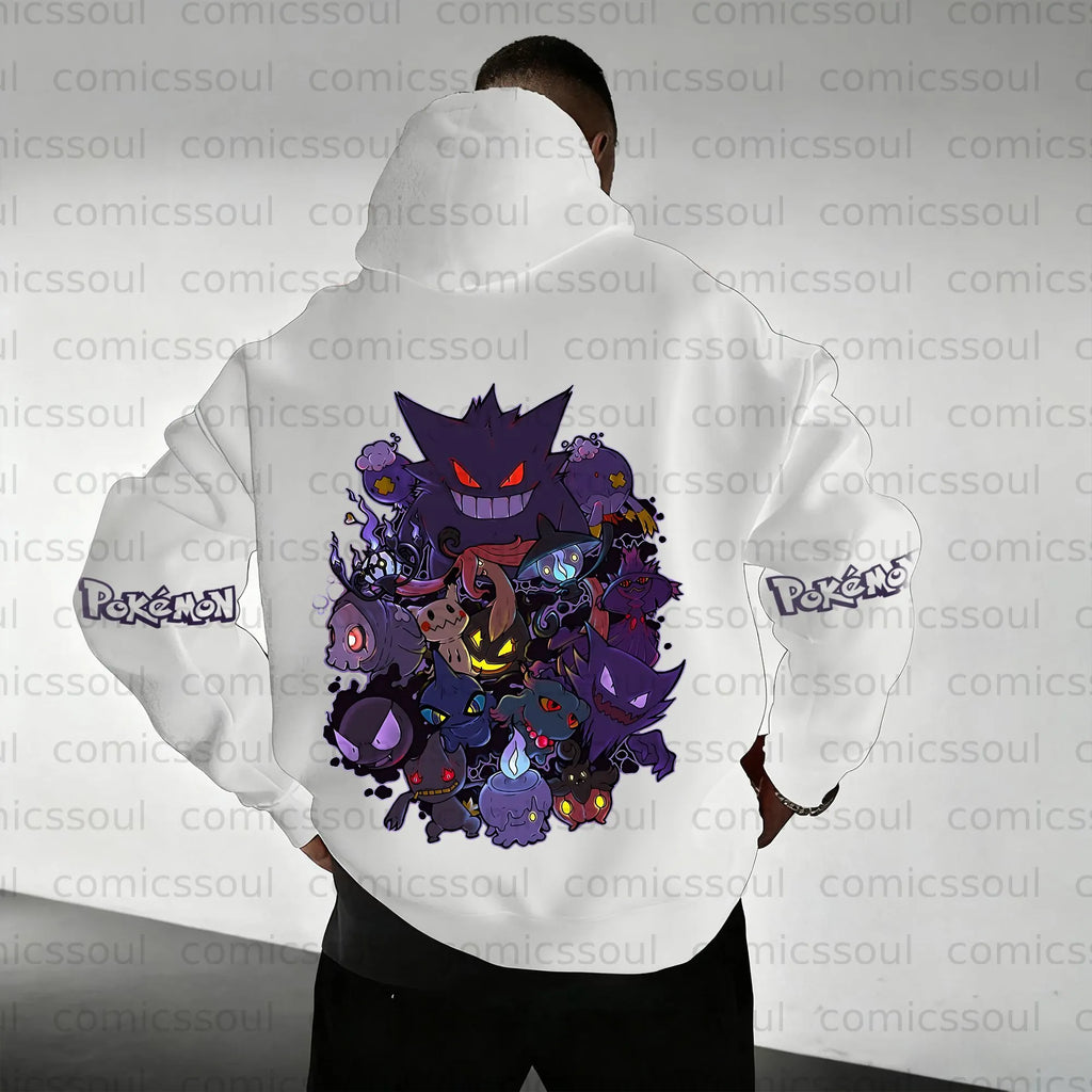PKM-Unisex Anime Graphic Streetwear Vintage Plush Hoodie