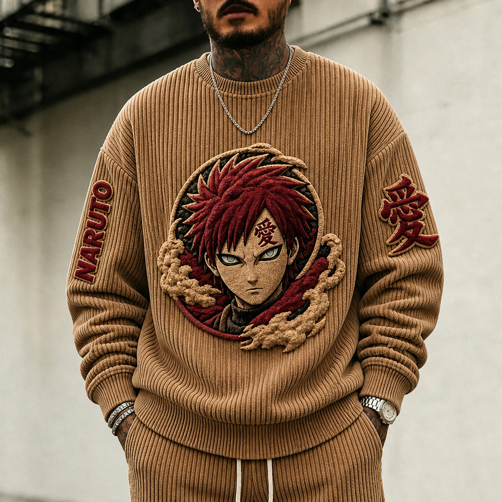 NINDO Unisex Anime-print Crewneck Sweatshirt