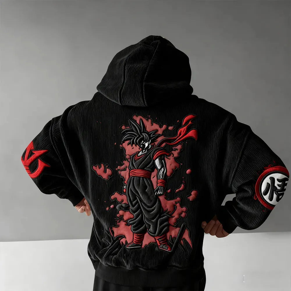 Dragon Ball Color Blocked Plush Hoodie
