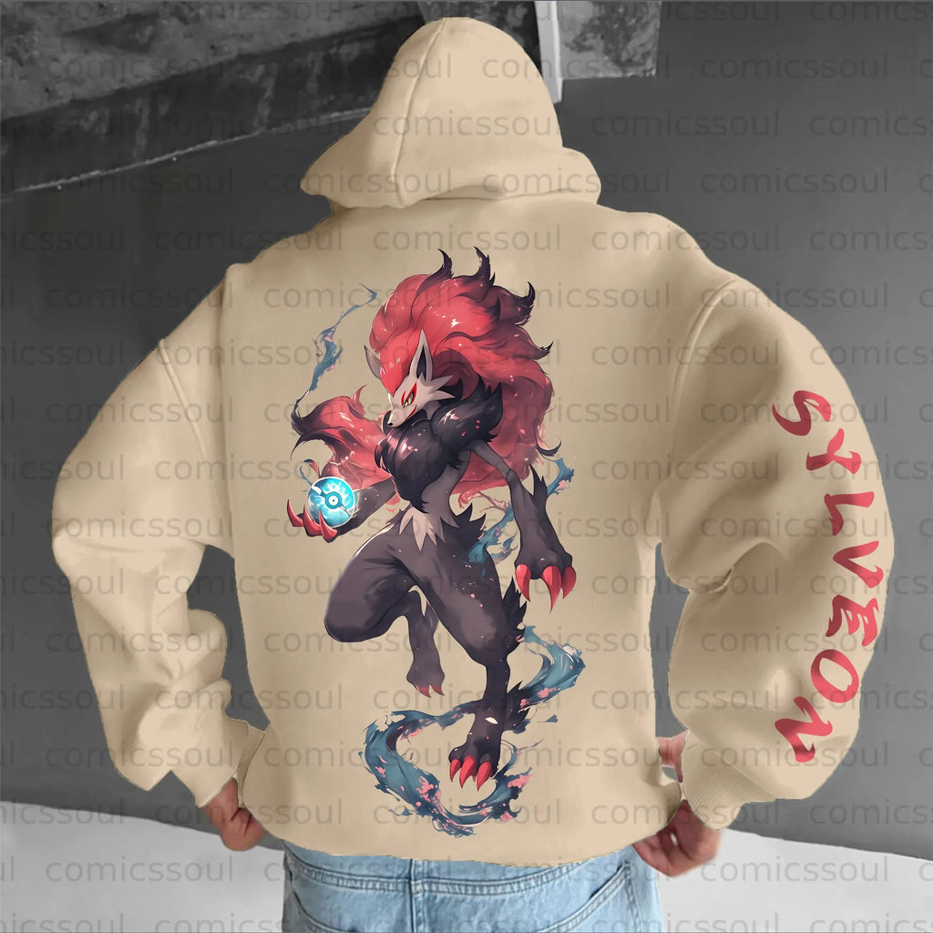 PKM-Unisex Anime Graphic Streetwear Vintage Hoodie