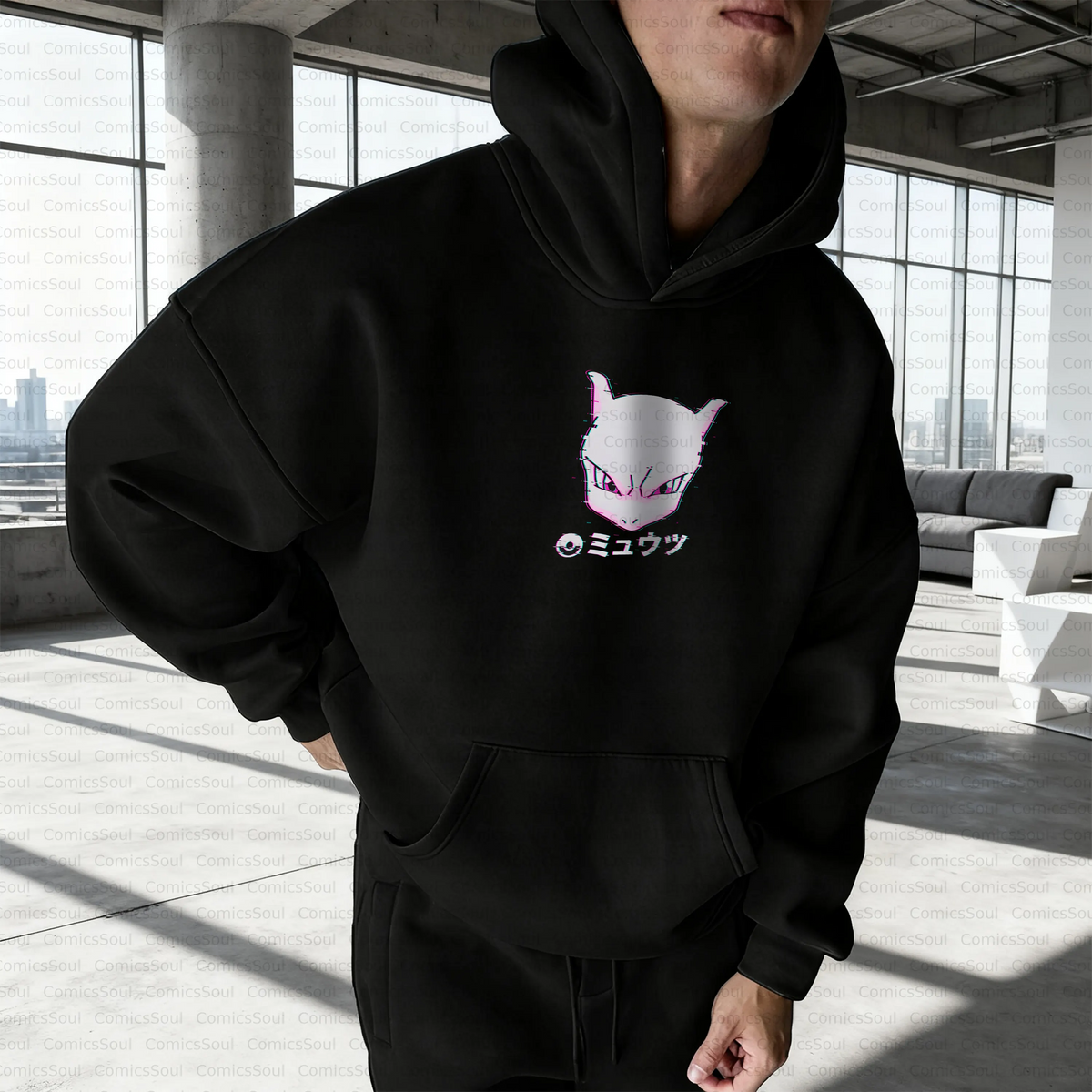 PKM-Unisex Anime Inspired Vintage Plush Hoodie