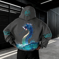 PKM-Unisex Anime Inspired Vintage Plush Hoodie