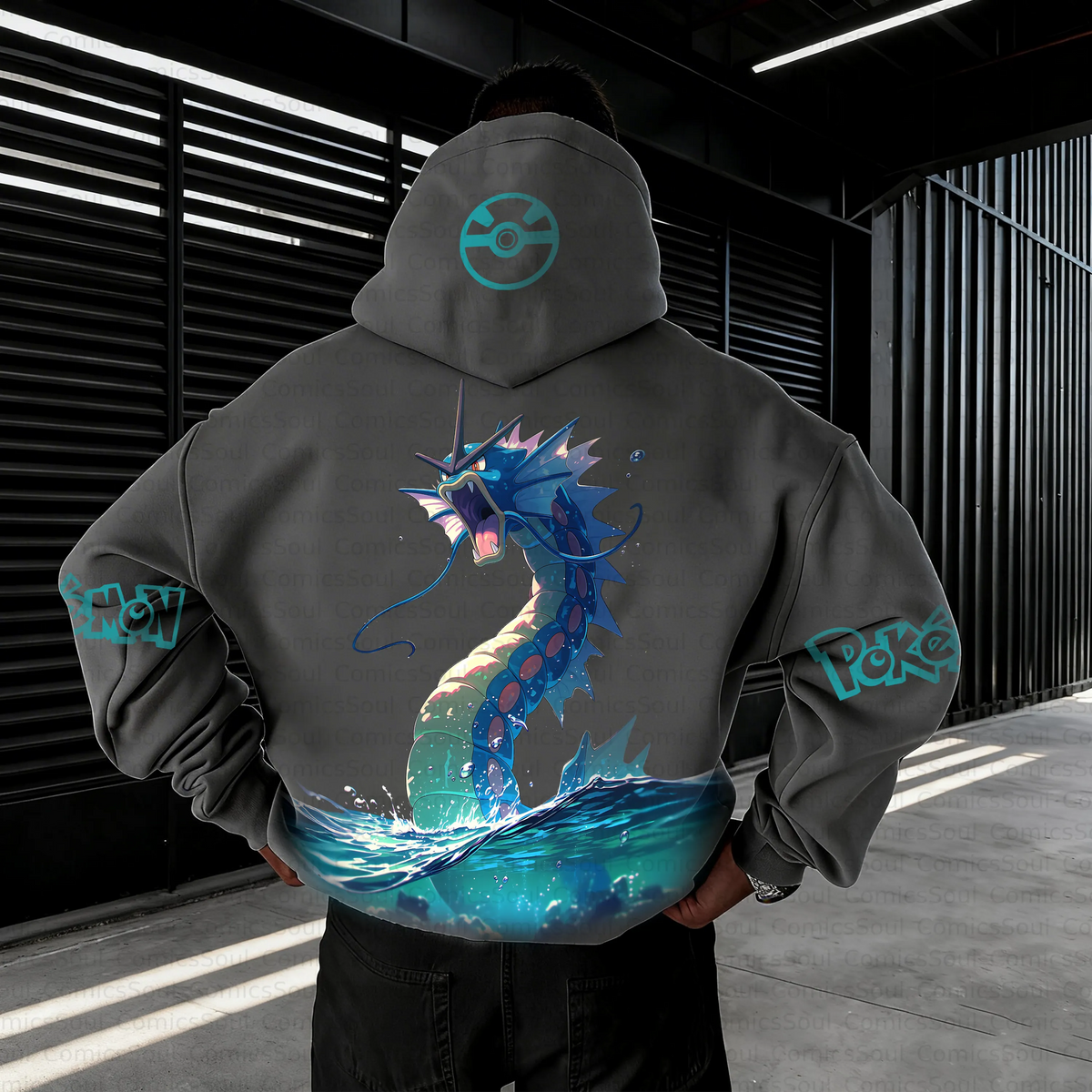 PKM-Unisex Anime Inspired Vintage Plush Hoodie