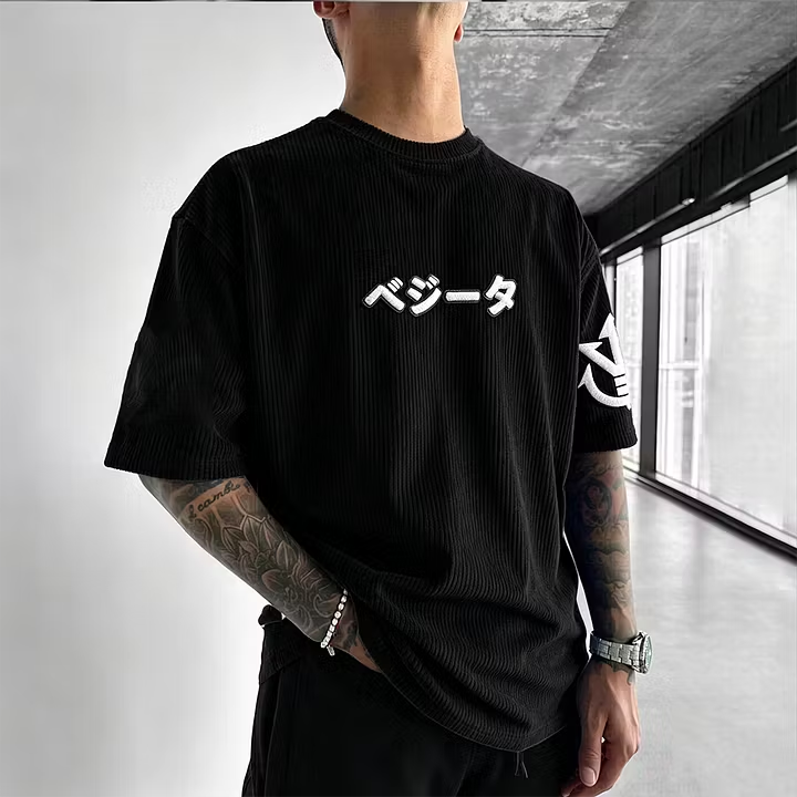 Dragon Ball Unisex Anime Inspired Vintage Corduroy T-Shirt