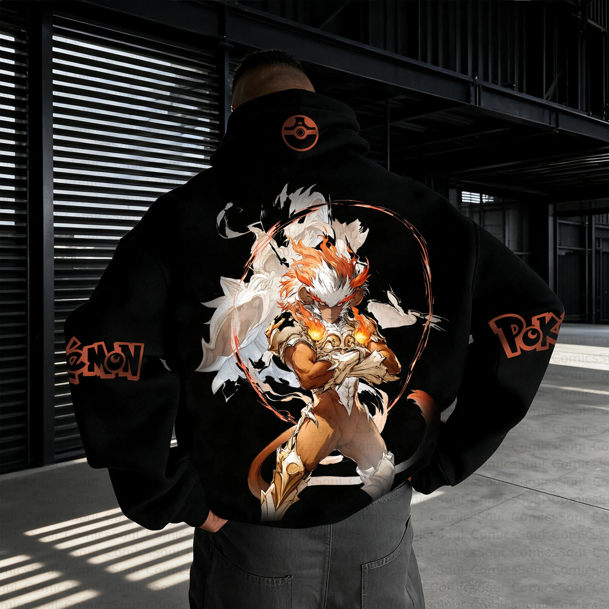 PKM-Unisex Anime Inspired Vintage Plush Hoodie