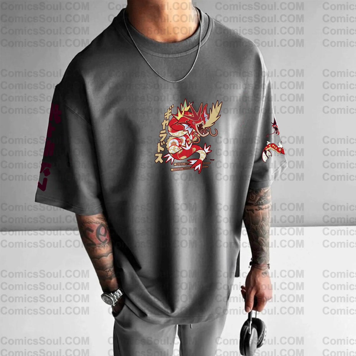 PKM-Unisex Anime Inspired Vintage T-Shirt