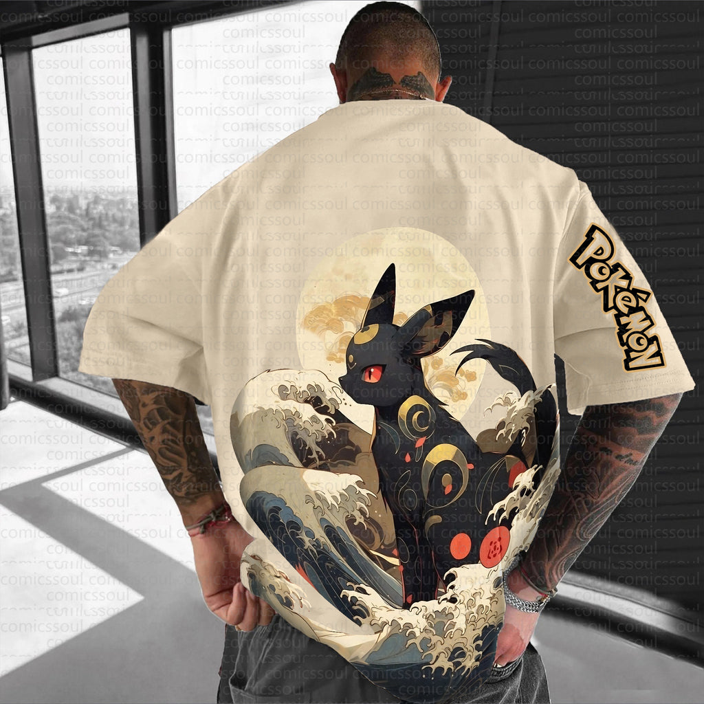 PKM-Unisex Anime Inspired Vintage T-Shirt