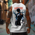 SL-Oversized Anime Print Gym Tank Top