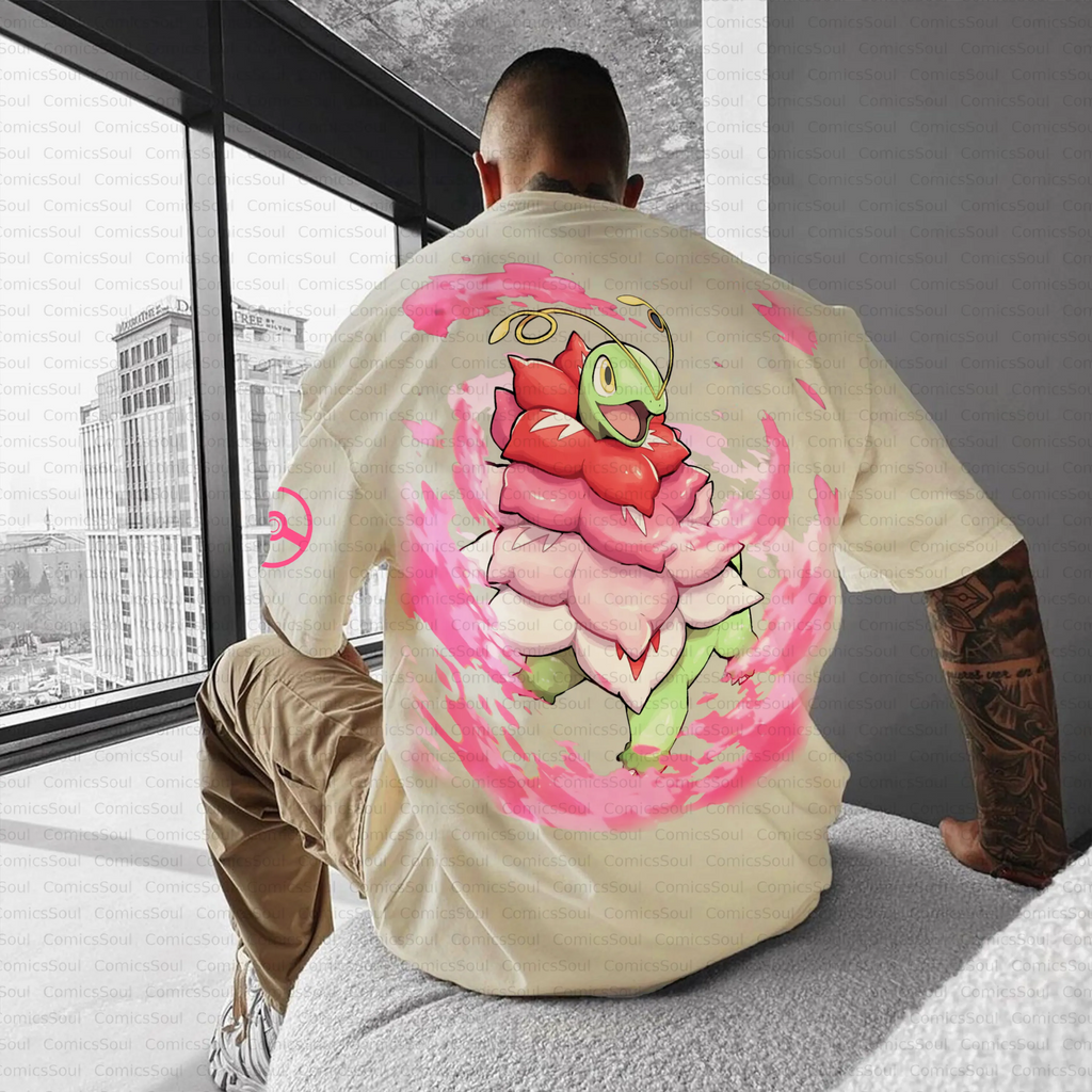 PKM-Unisex Anime Inspired Vintage T-Shirt