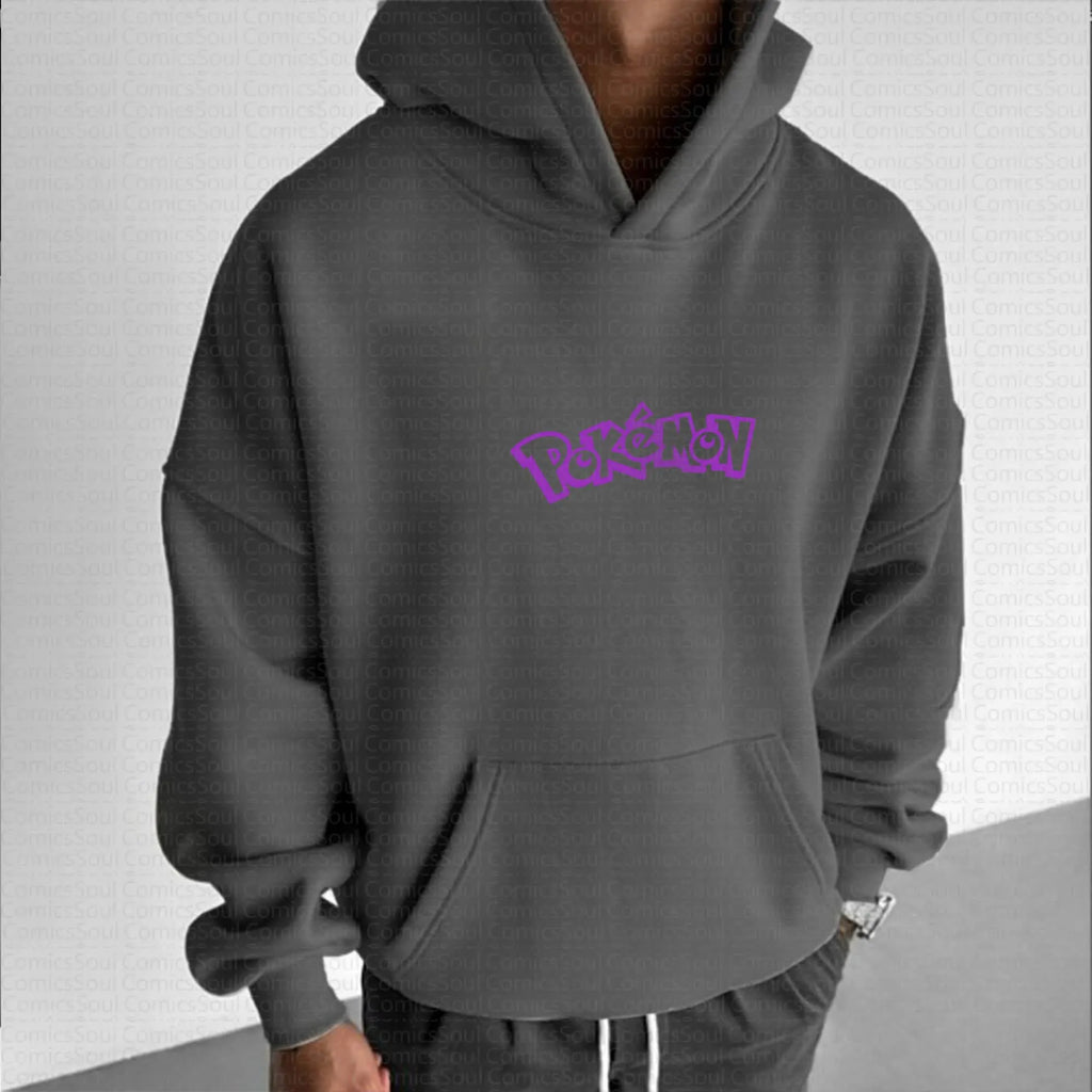 PKM-Unisex Anime Graphic Streetwear Vintage Hoodie