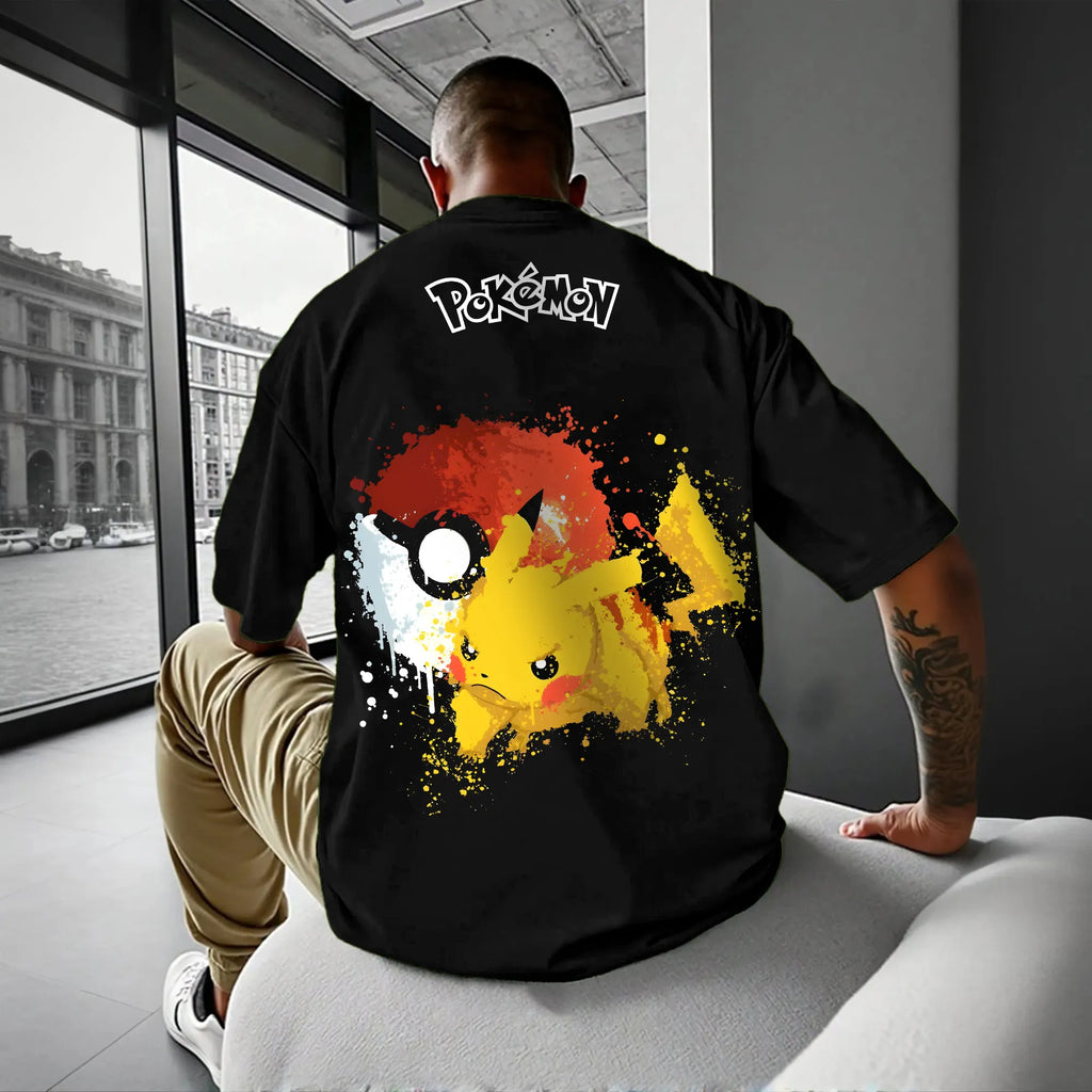 PKM-Unisex Anime Inspired Vintage T-Shirt