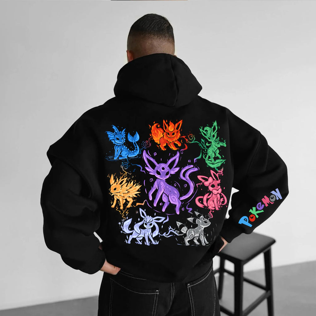 PKM-Unisex Anime Graphic Streetwear Vintage Hoodie