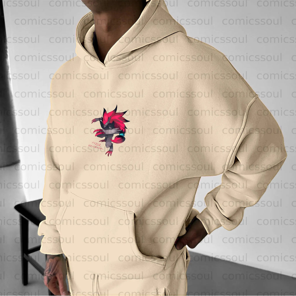 PKM-Unisex Anime Graphic Streetwear Vintage Hoodie