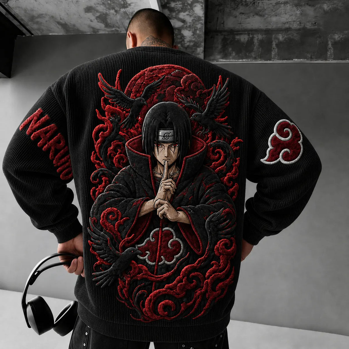 NINDO Unisex Anime-print Crewneck Sweatshirt