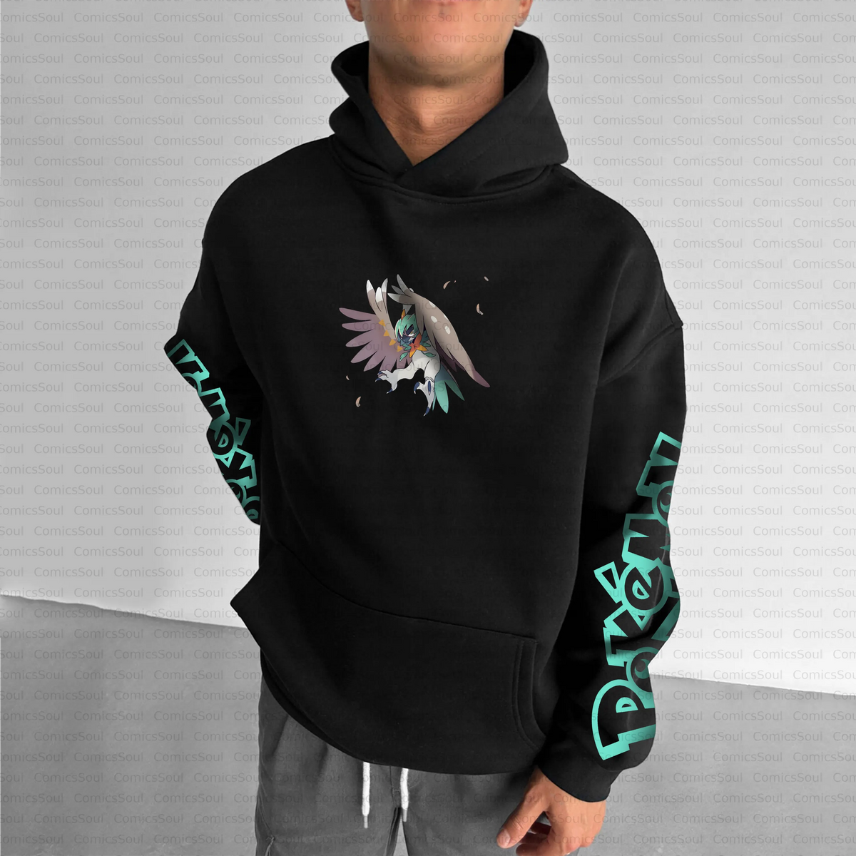 PKM-Unisex Anime Inspired Vintage Plush Hoodie