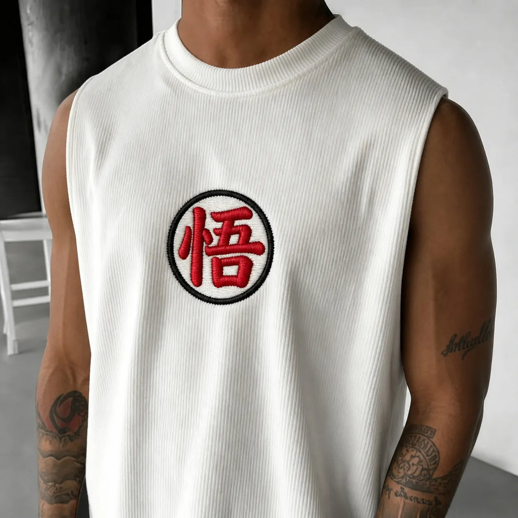 Dragon Ball Unisex Anime-Style Retro Corduroy Tank Top