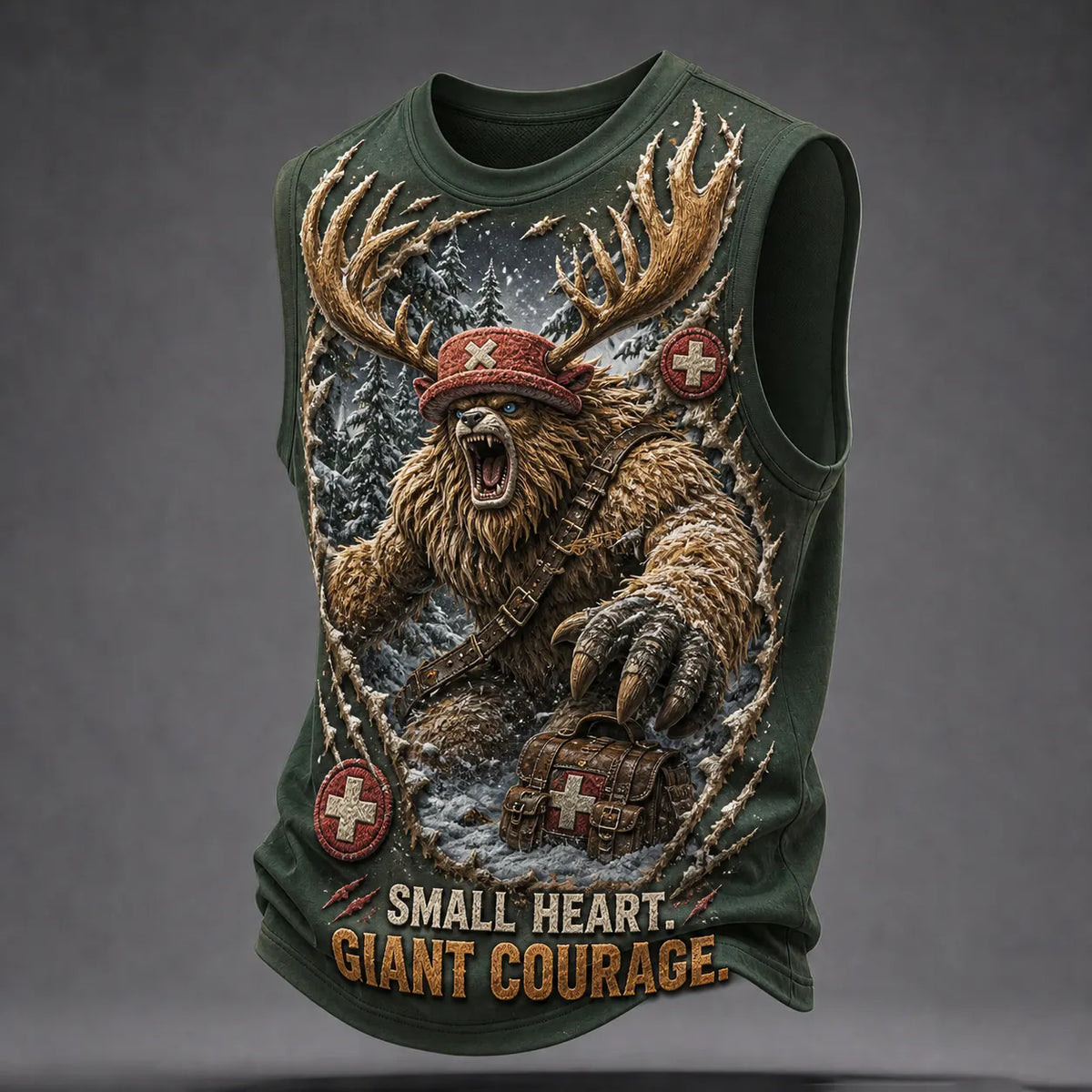 One Piece Pirate Crew Graphic Crew-Neck Tank Top