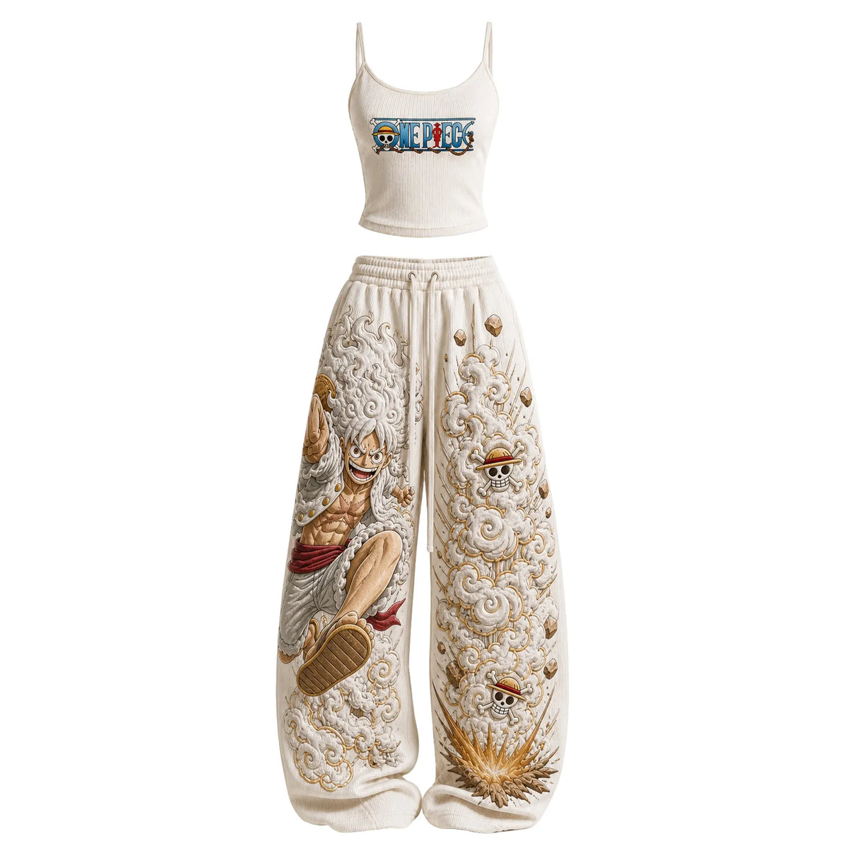 One Piece Women's Anime-Print Camisole And Pants Set