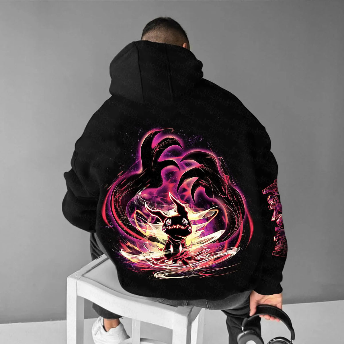 PKM-Unisex Anime Graphic Streetwear Vintage Hoodie