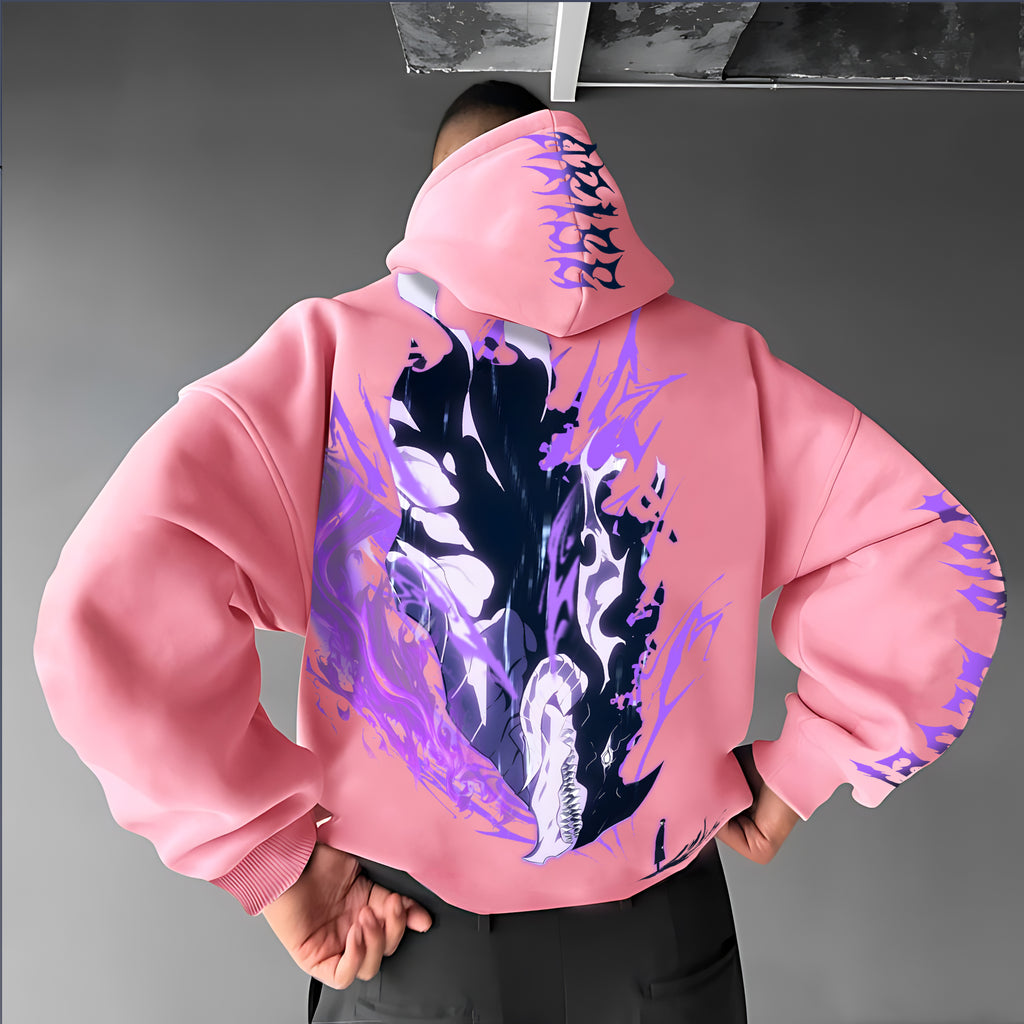 SL-Unisex Anime Graphic Streetwear Vintage Hoodie