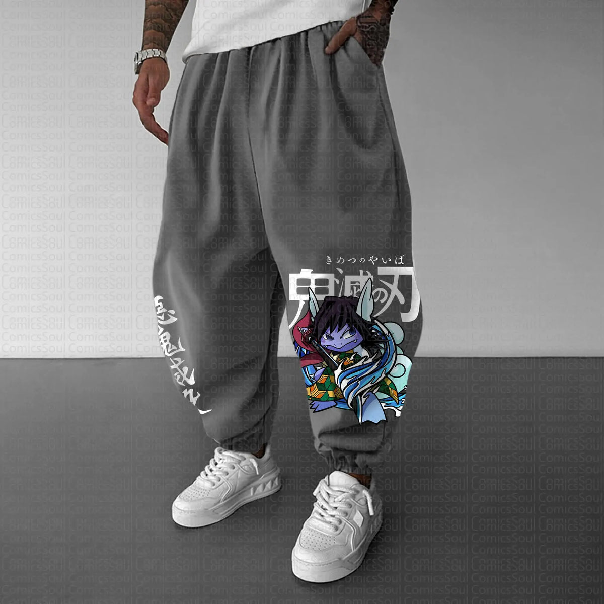 PKM-Unisex Anime Inspired Vintage Pants