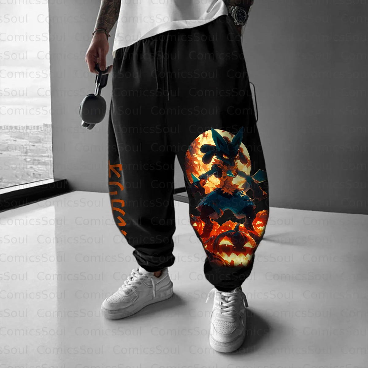 PKM-Unisex Anime Inspired Vintage Pants