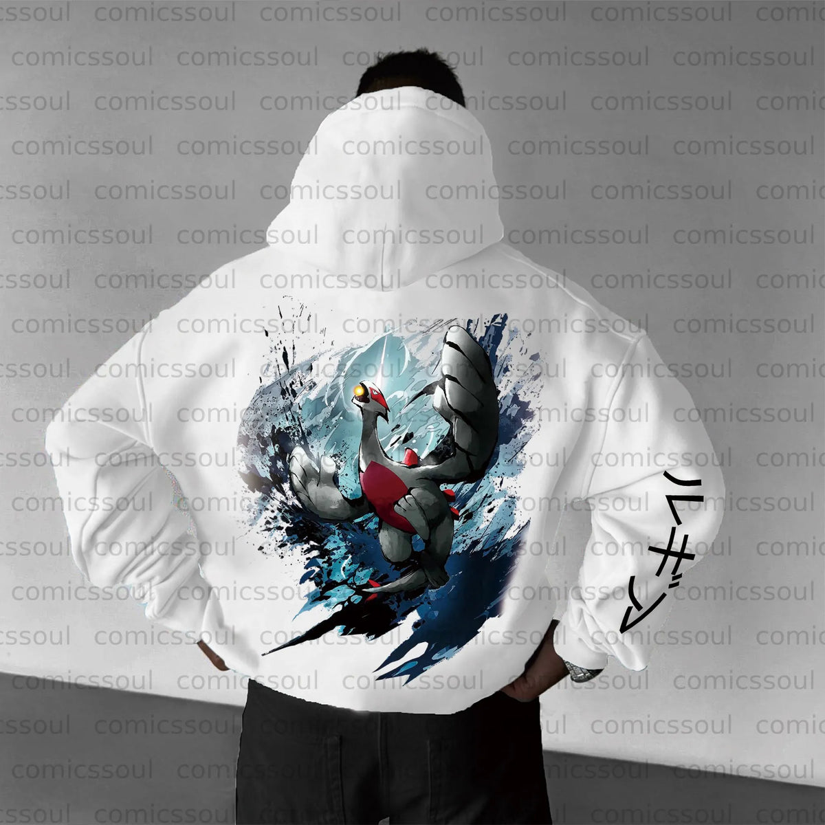 PKM-Unisex Anime Graphic Streetwear Vintage Plush Hoodie