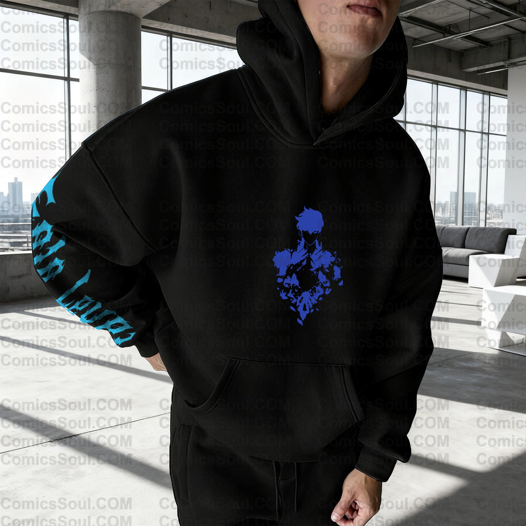 SL-Unisex Anime Graphic Streetwear Wintage Plush Hoodie