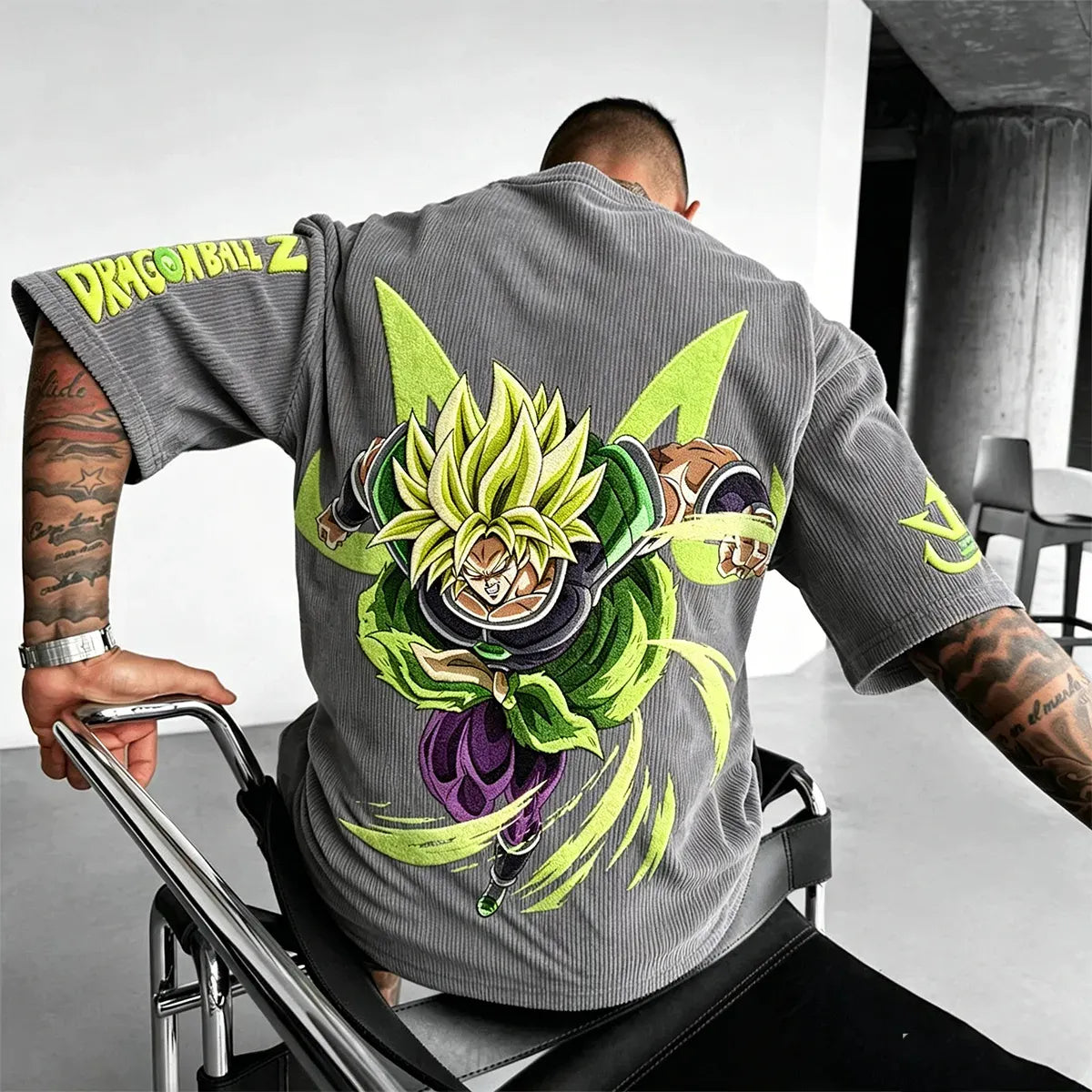 Dragon Ball Unisex Anime Inspired Vintage Corduroy T-Shirt