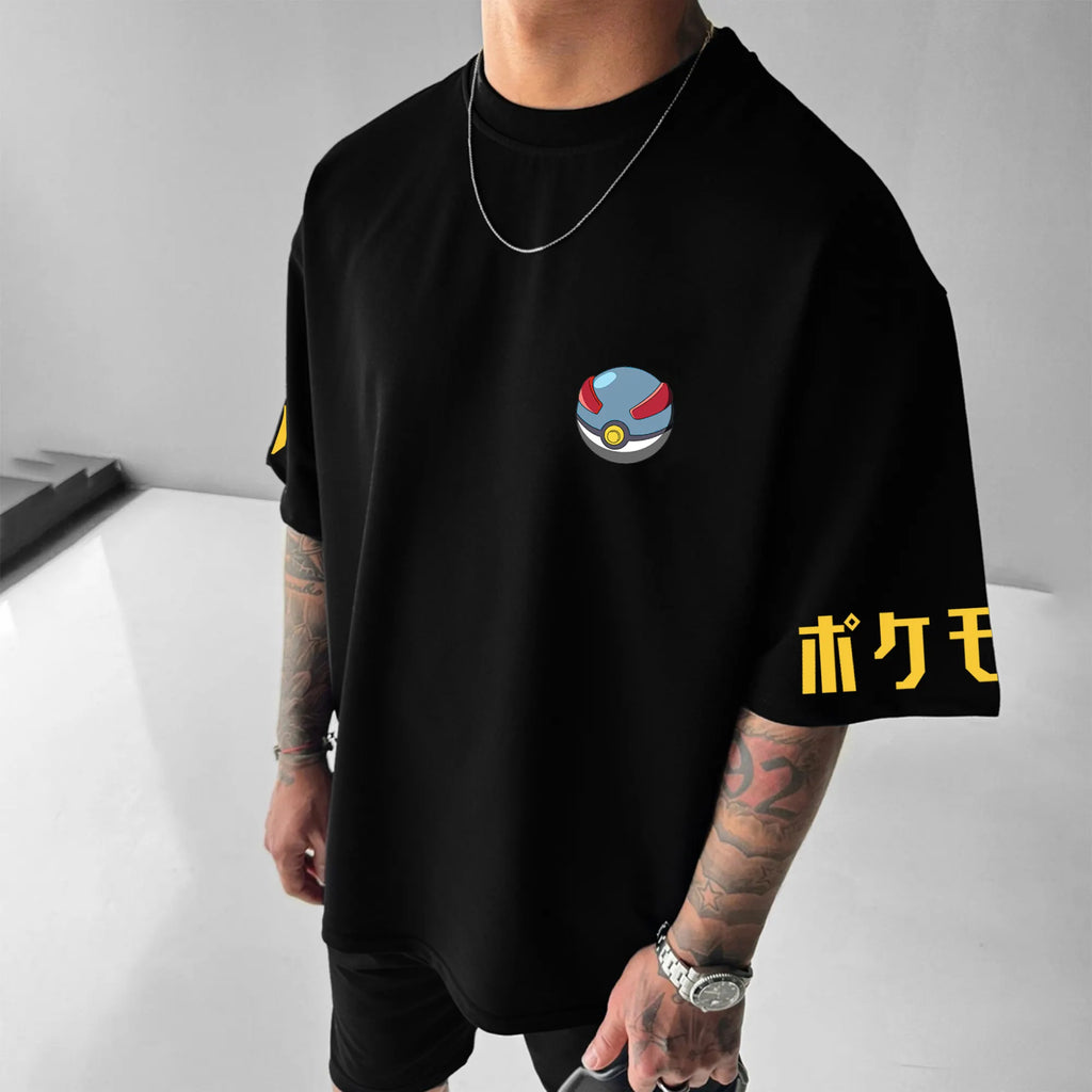 PKM-Unisex Anime Inspired Vintage T-Shirt