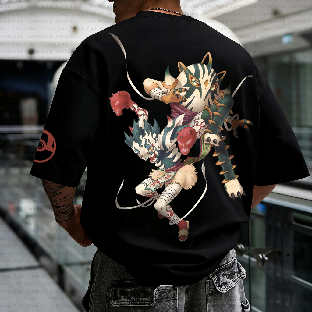 PKM-Unisex Anime Inspired Vintage T-Shirt