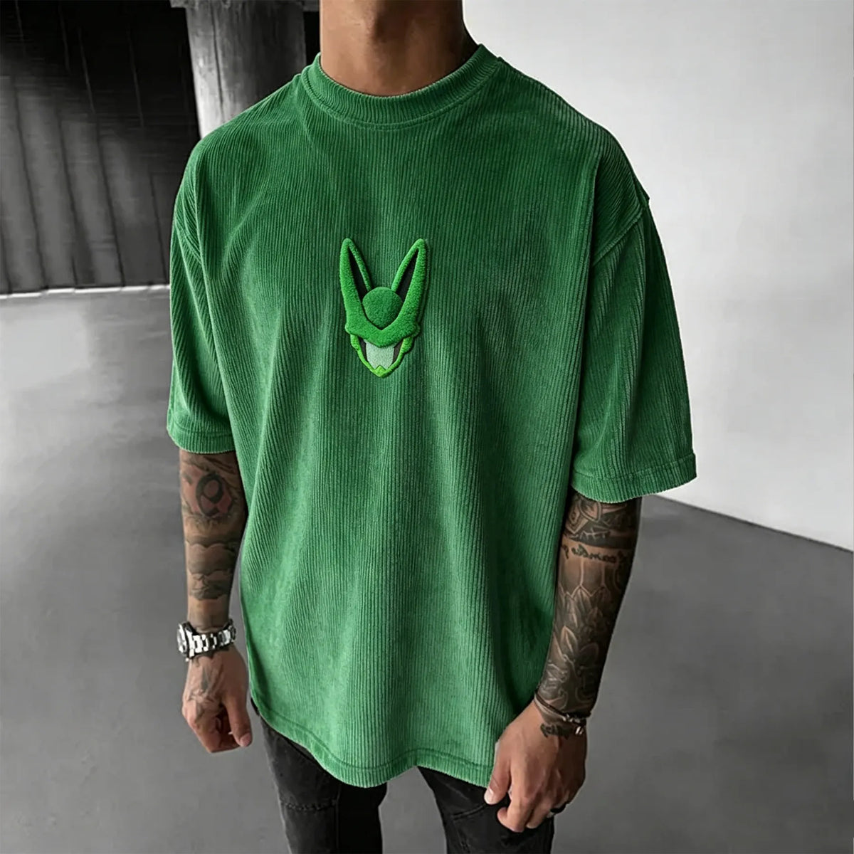 Dragon Ball Unisex Anime Inspired Vintage Corduroy T-Shirt