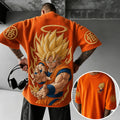 Dragon Ball Unisex Short-Sleeve Corduroy T-Shirt With Anime Print