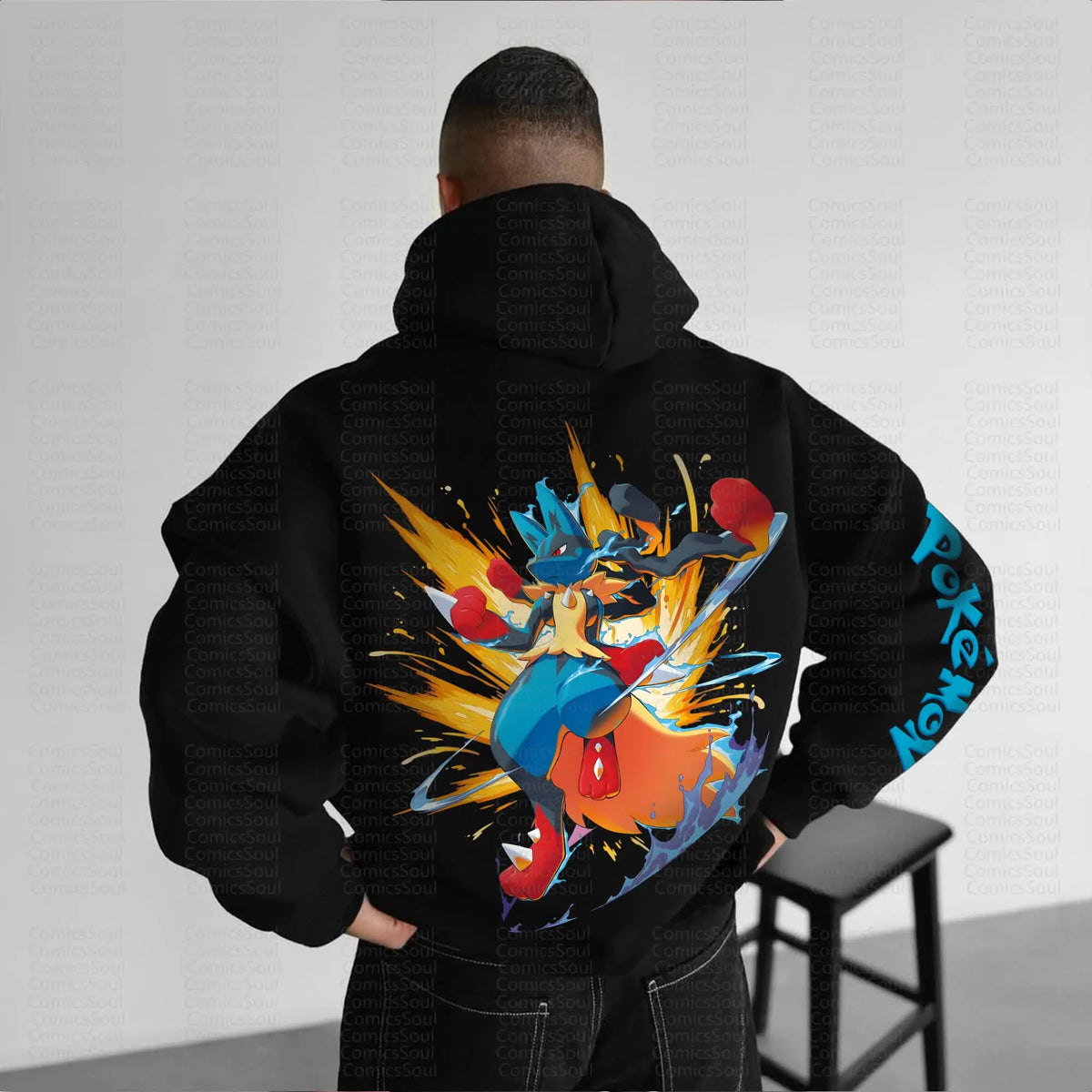 PKM-Unisex Anime Graphic Streetwear Vintage Hoodie