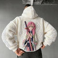 KNY Color-blocked Corduroy Hooded Sweatshirt