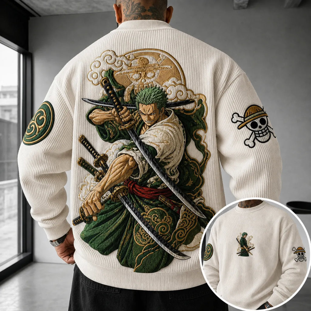 One Piece Unisex Anime-print Crewneck Sweatshirt