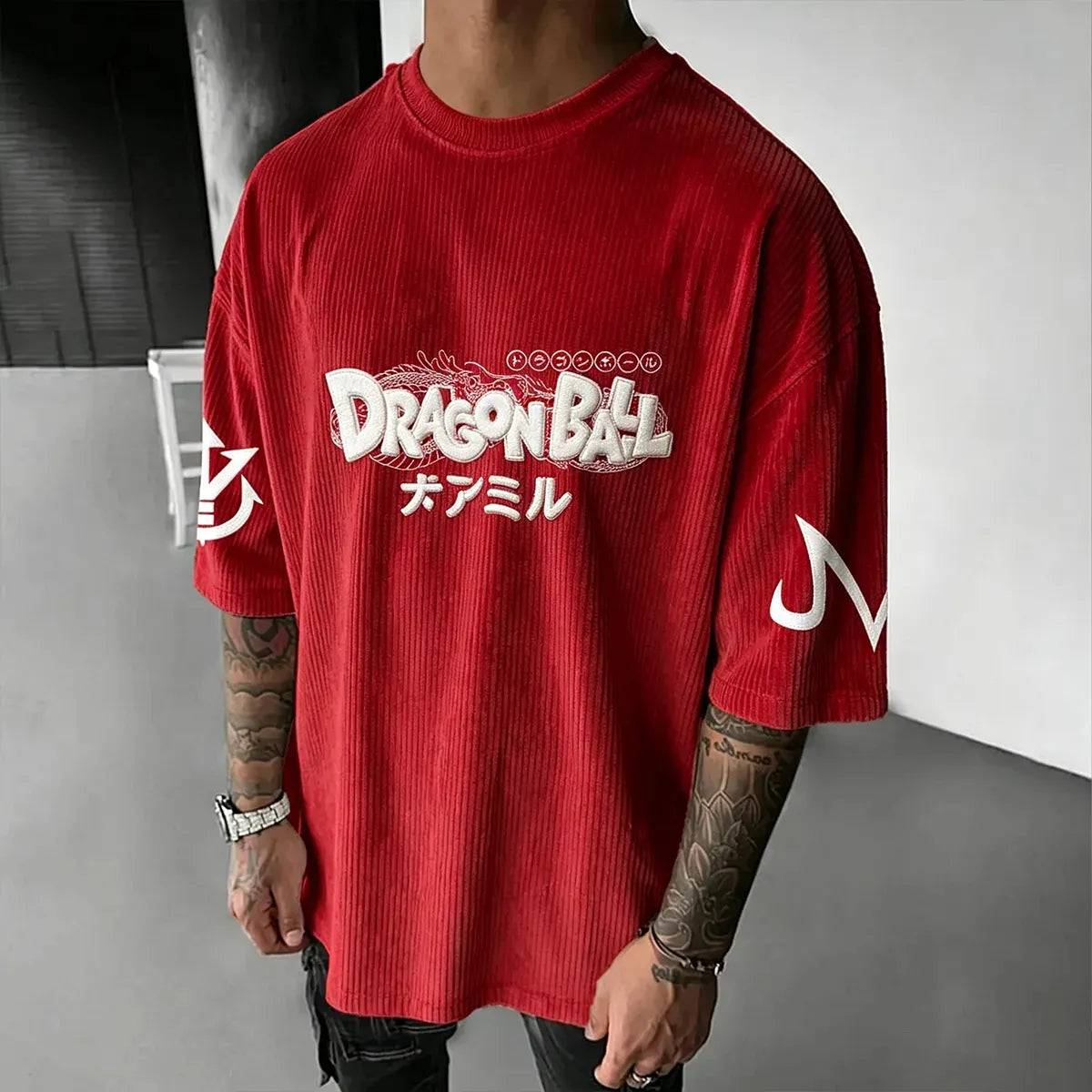 Dragon Ball Unisex Anime Inspired Vintage Corduroy T-Shirt