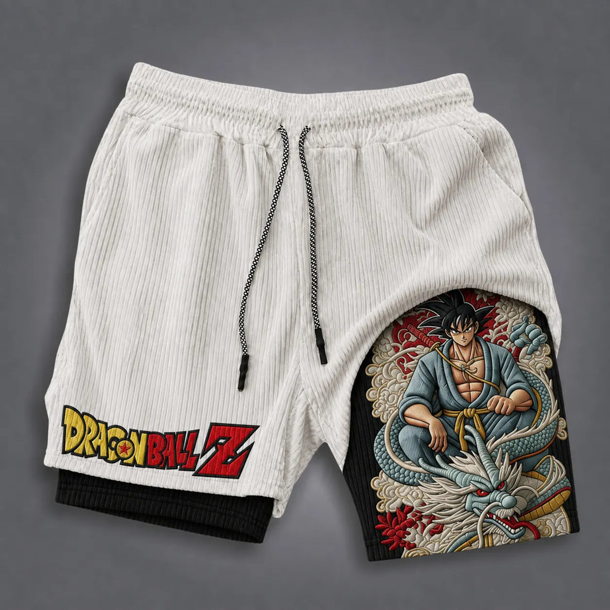 Dragon Ball Unisex Double-layer Shorts With Anime Print
