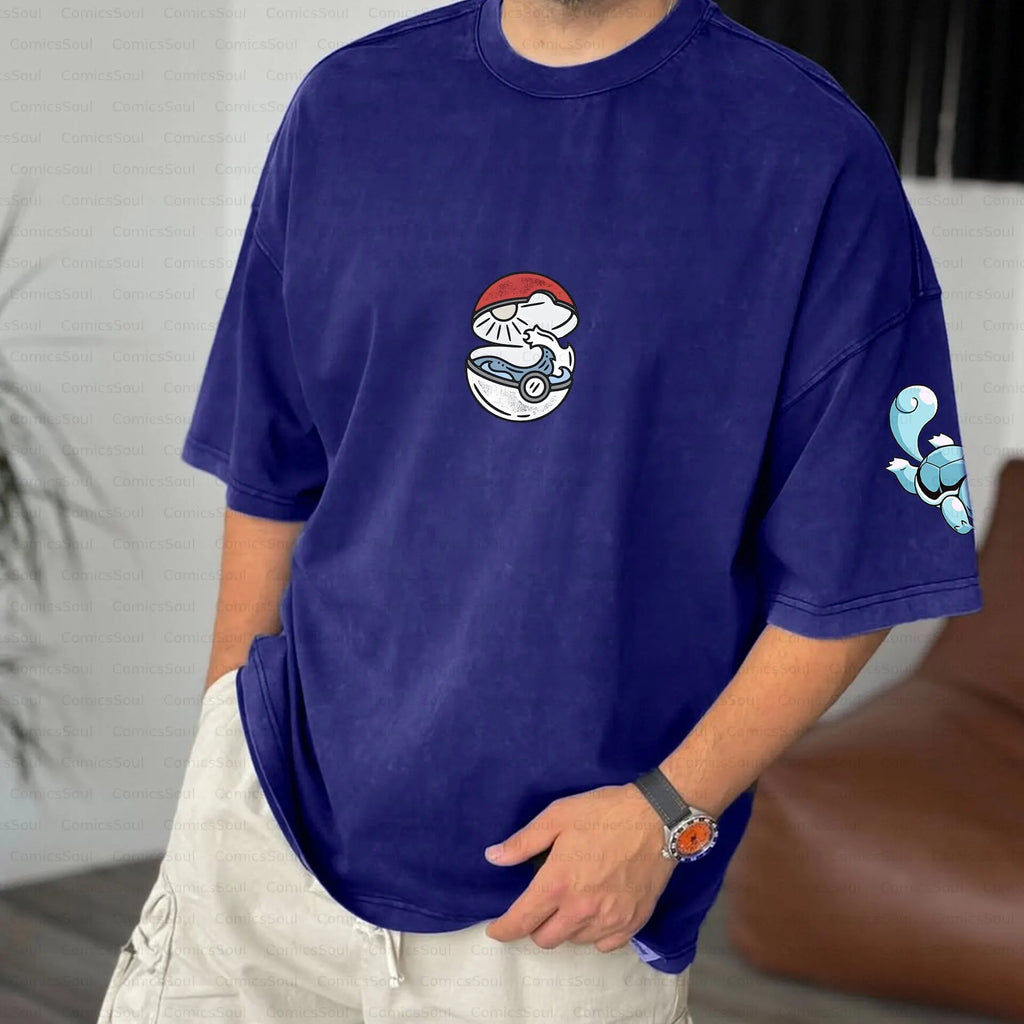 PKM-Unisex Anime Inspired Vintage T-Shirt