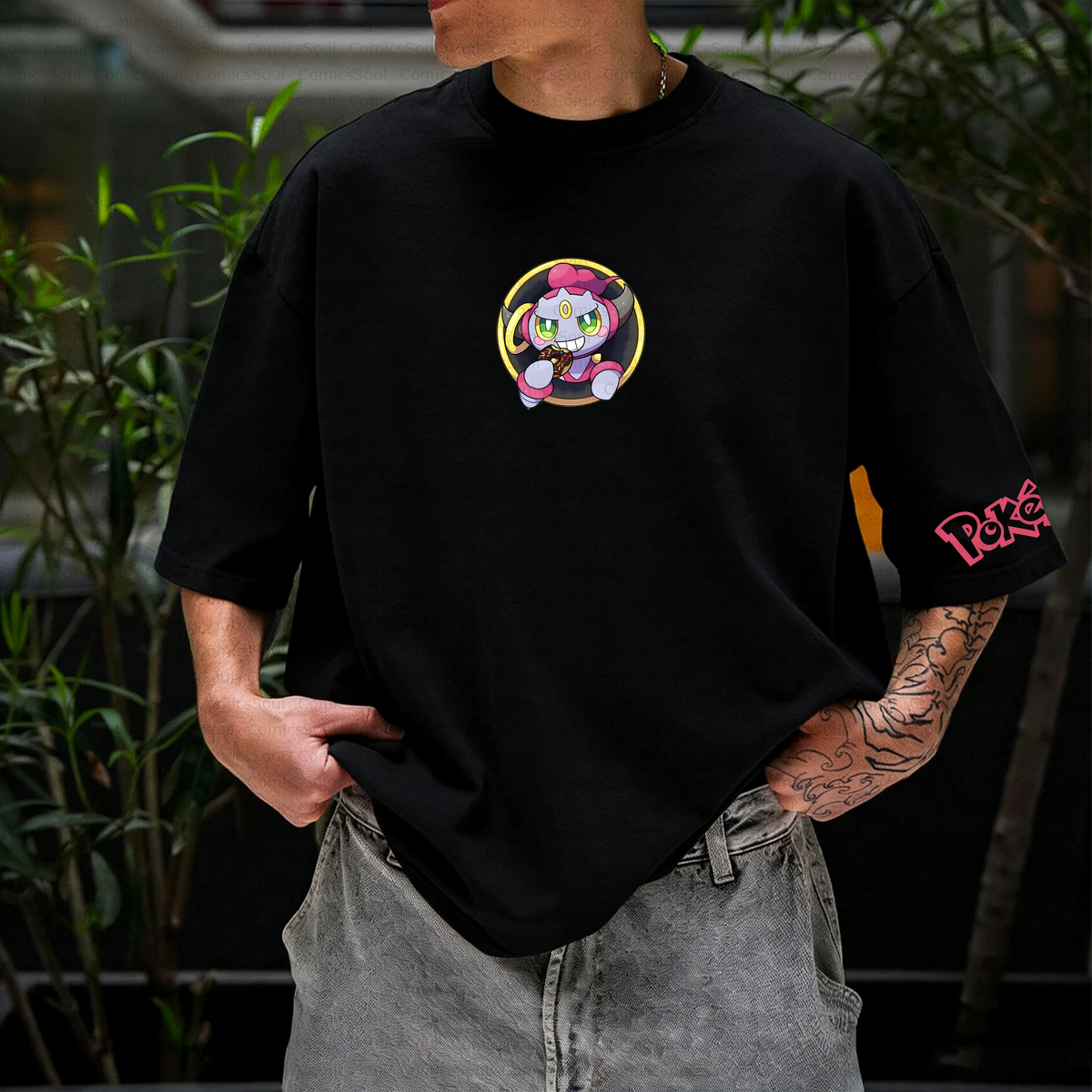 PKM-Unisex Anime Inspired Vintage T-Shirt