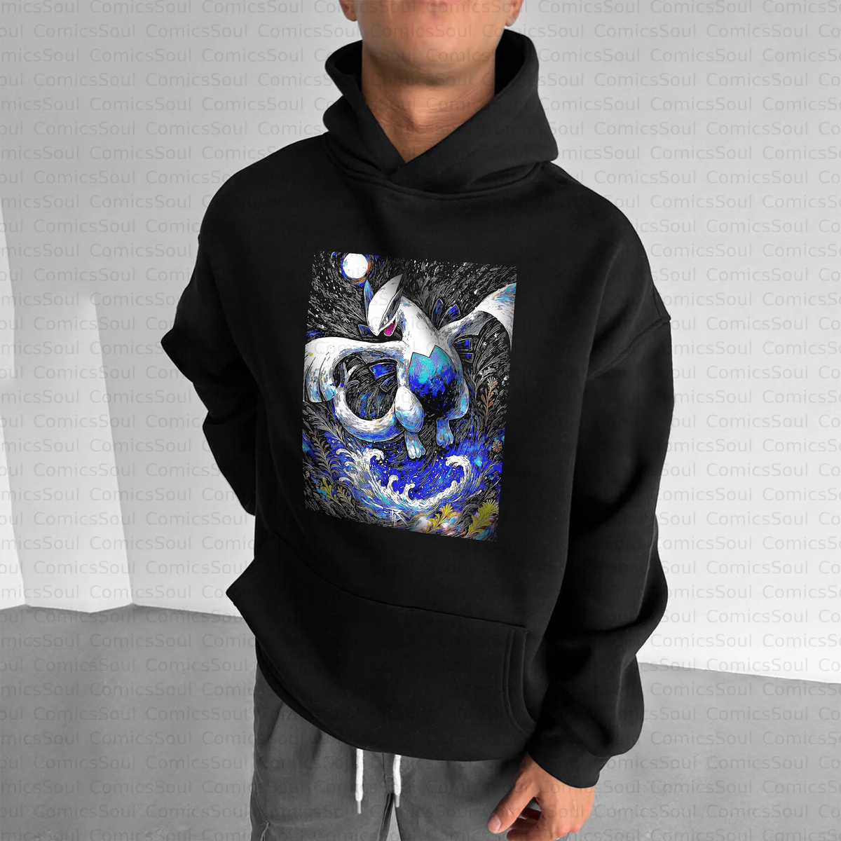 PKM-Unisex Anime Inspired Vintage Plush Hoodie
