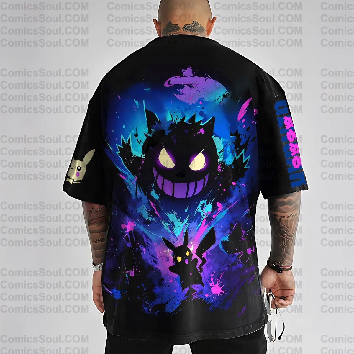 PKM-Unisex Anime Inspired Vintage T-Shirt