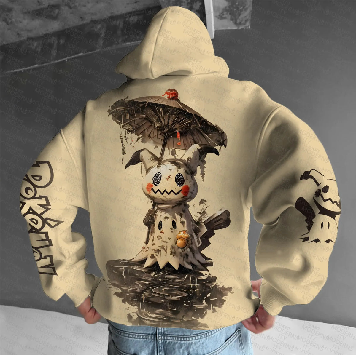 PKM-Unisex Anime Graphic Streetwear Vintage Hoodie